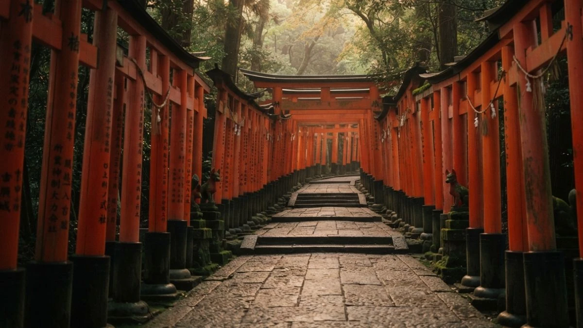 Temple garden in Kyoto
